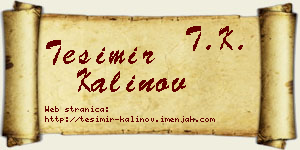Tešimir Kalinov vizit kartica